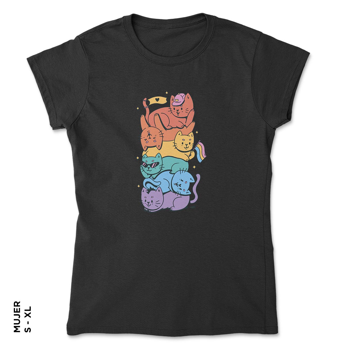 pride stack of cats - Imagen 4